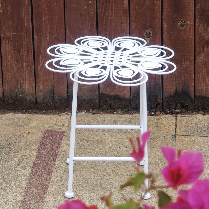 Bonsai Garden Shop - Iron Art Caring Flower Stand Stool,
