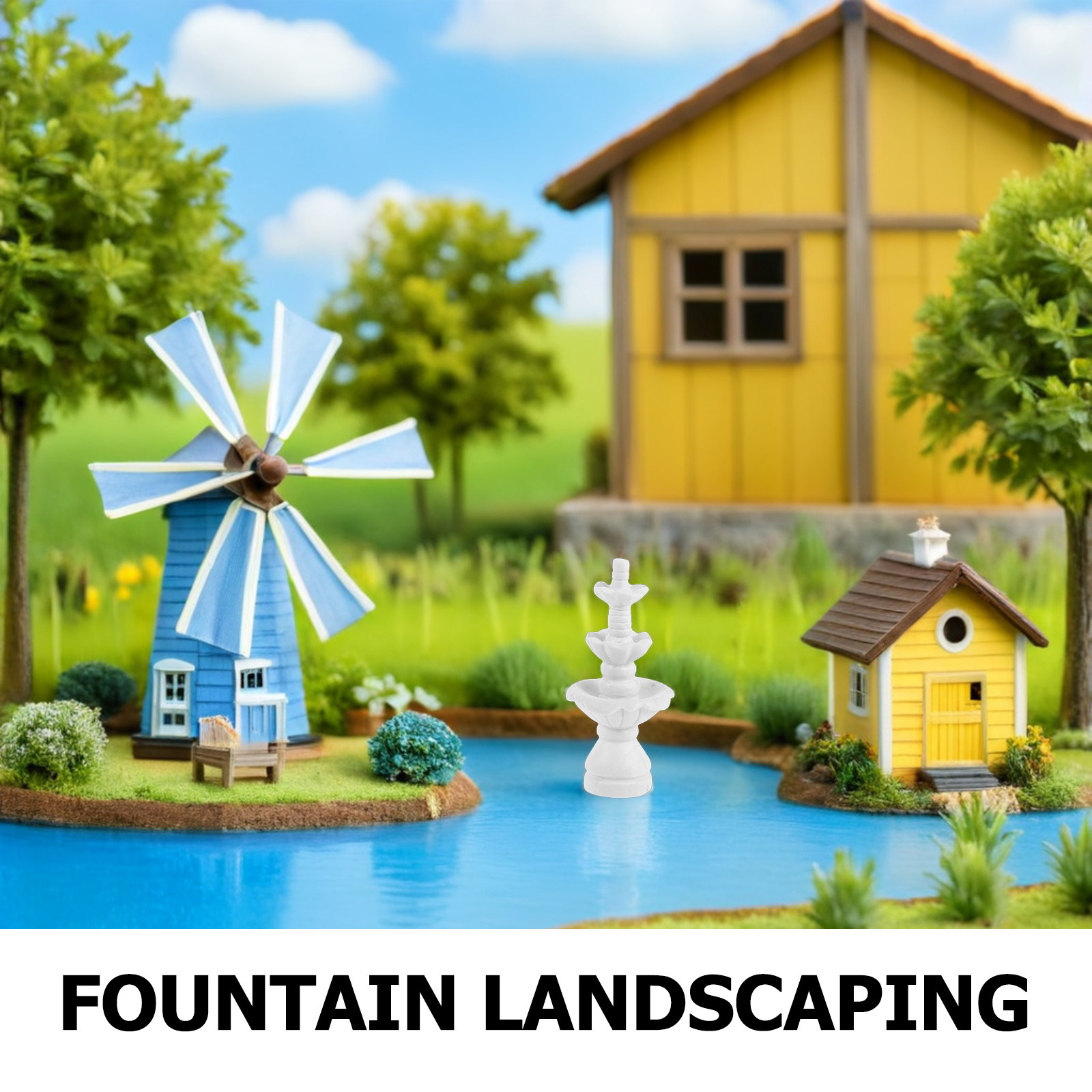 5Pcs Miniature Bonsai Fountain - Bonsai Garden For Desk ulasan dan harga