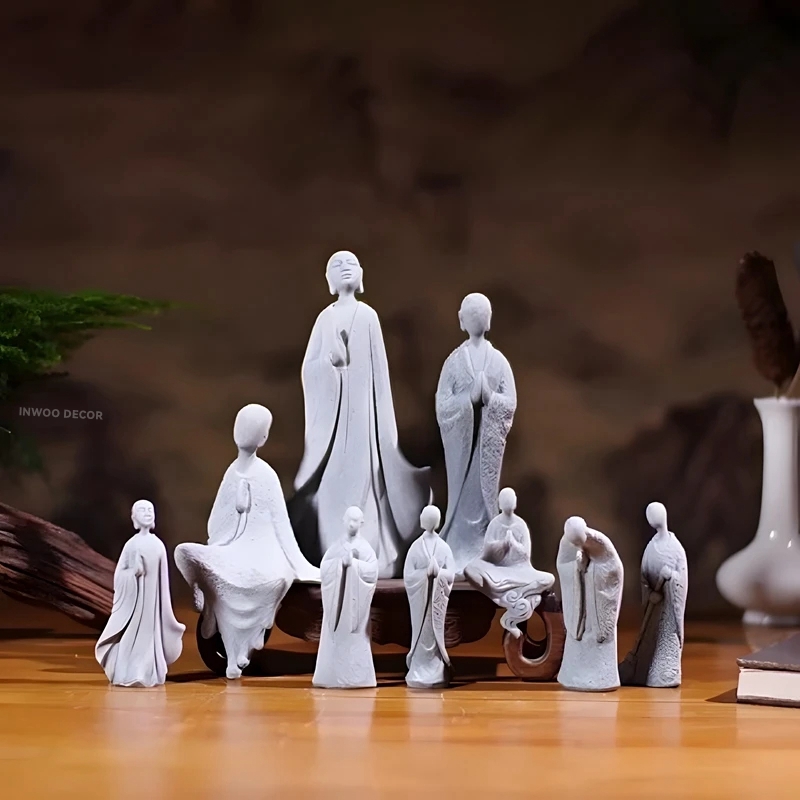 Stone Buddha Statue Little Mon - Bonsai Garden For Desk ulasan dan harga