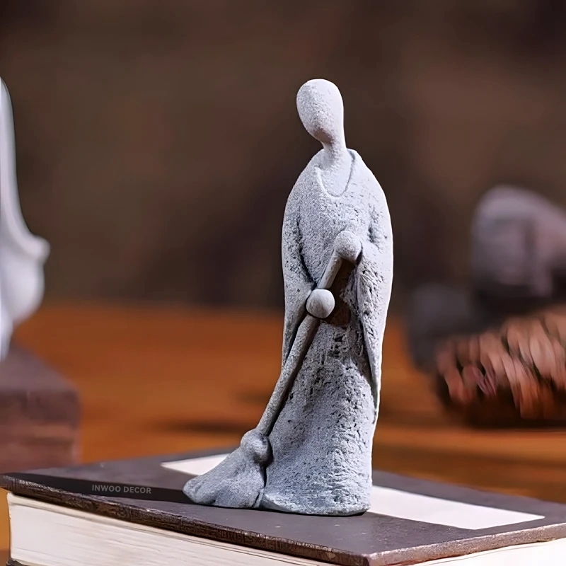 Stone Buddha Statue Little Mon - Bonsai Garden For Desk ulasan dan harga