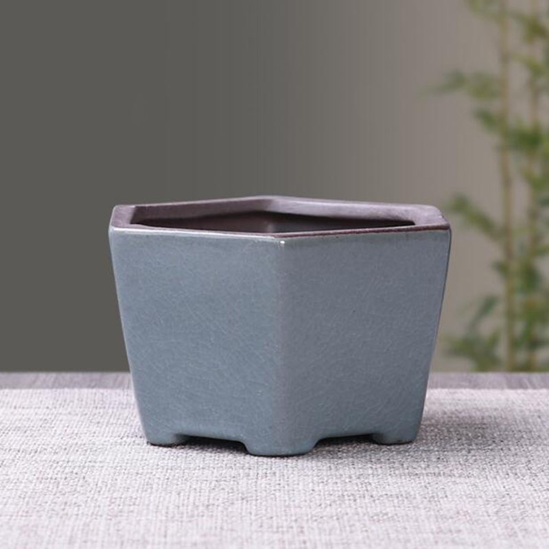Retro Ceramic Flower Pot Aspar - Bonsai Gardenia ulasan dan harga