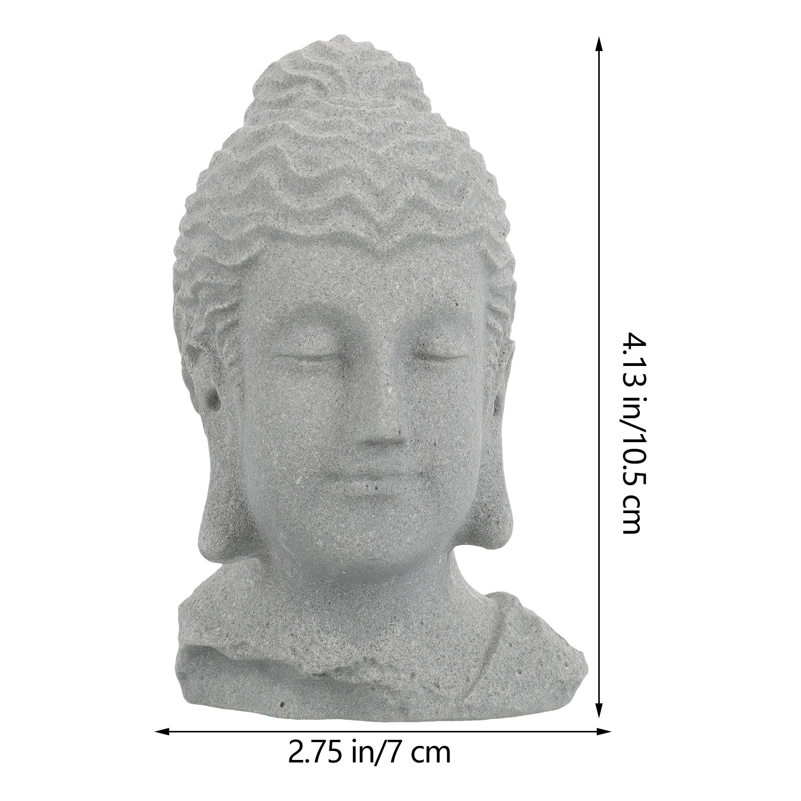 Meditating Buddha Head Statue  - Bonsai Gardener ulasan dan harga