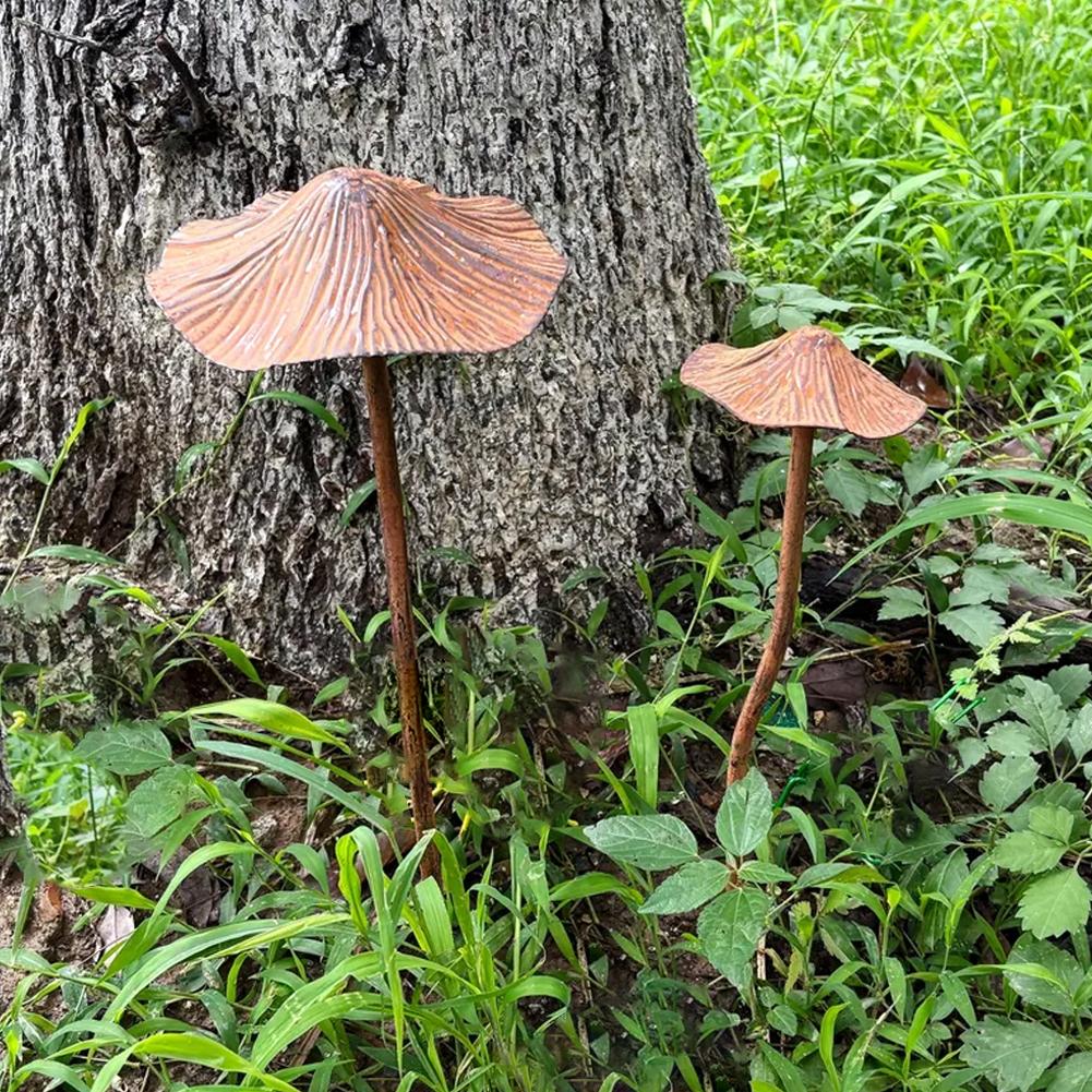 Retro Metal Rusty Mushroom Gar - Bonsai Gardener ulasan dan harga