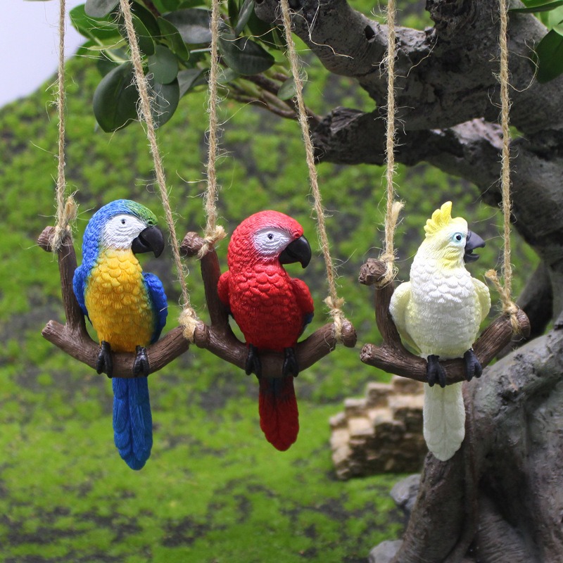 1Pcs Creative Swing Parrot Res - Bonsai Gardenia ulasan dan harga