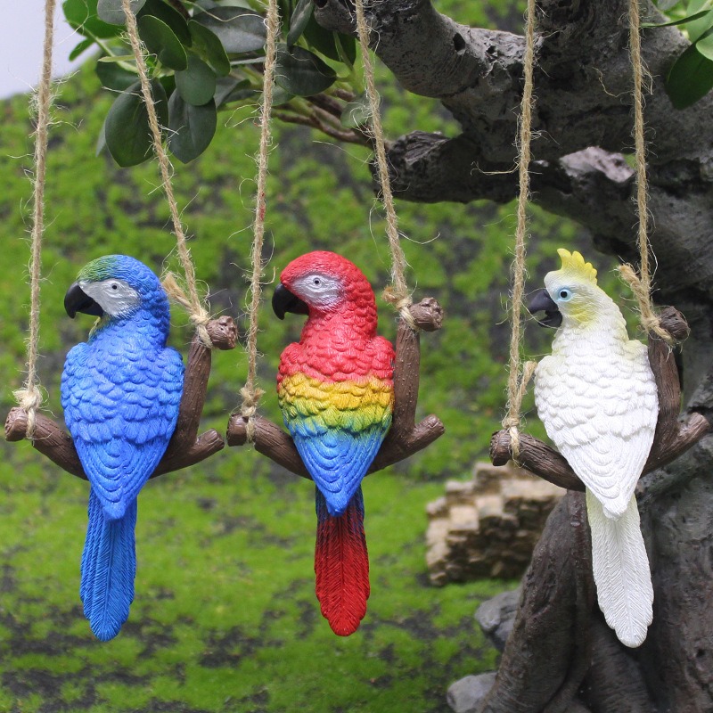1Pcs Creative Swing Parrot Res - Bonsai Gardenia ulasan dan harga