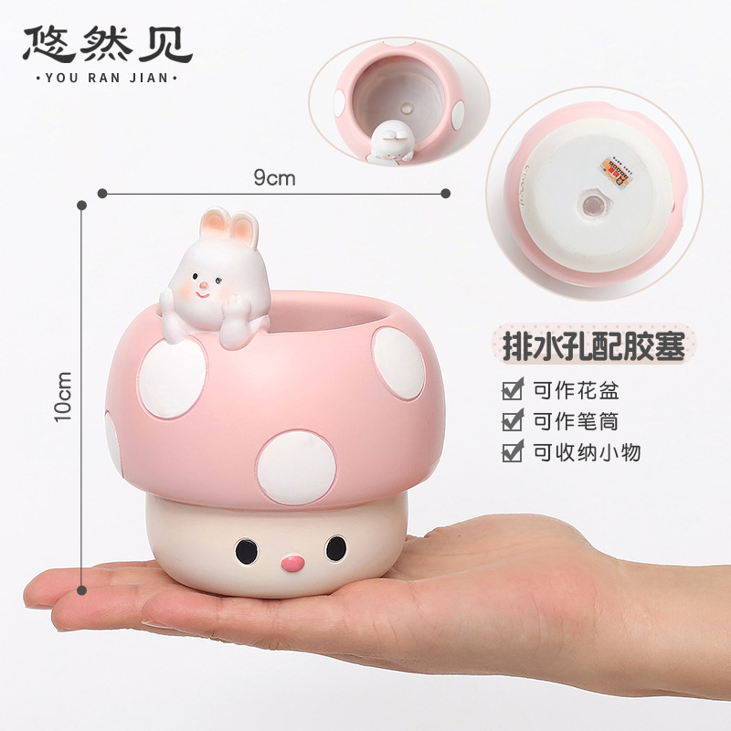 Cartoon Cute Mushroom Succulen - Bonsai Garden Youtube ulasan dan harga