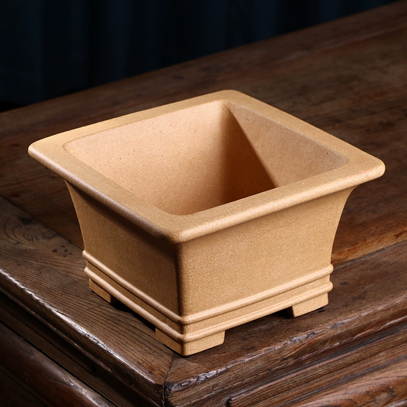 Pruple Sand Square Bonsai Pot, - Bonsai Garden For Desk ulasan dan harga