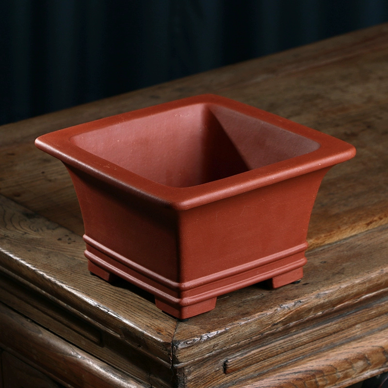 Pruple Sand Square Bonsai Pot, - Bonsai Garden For Desk ulasan dan harga