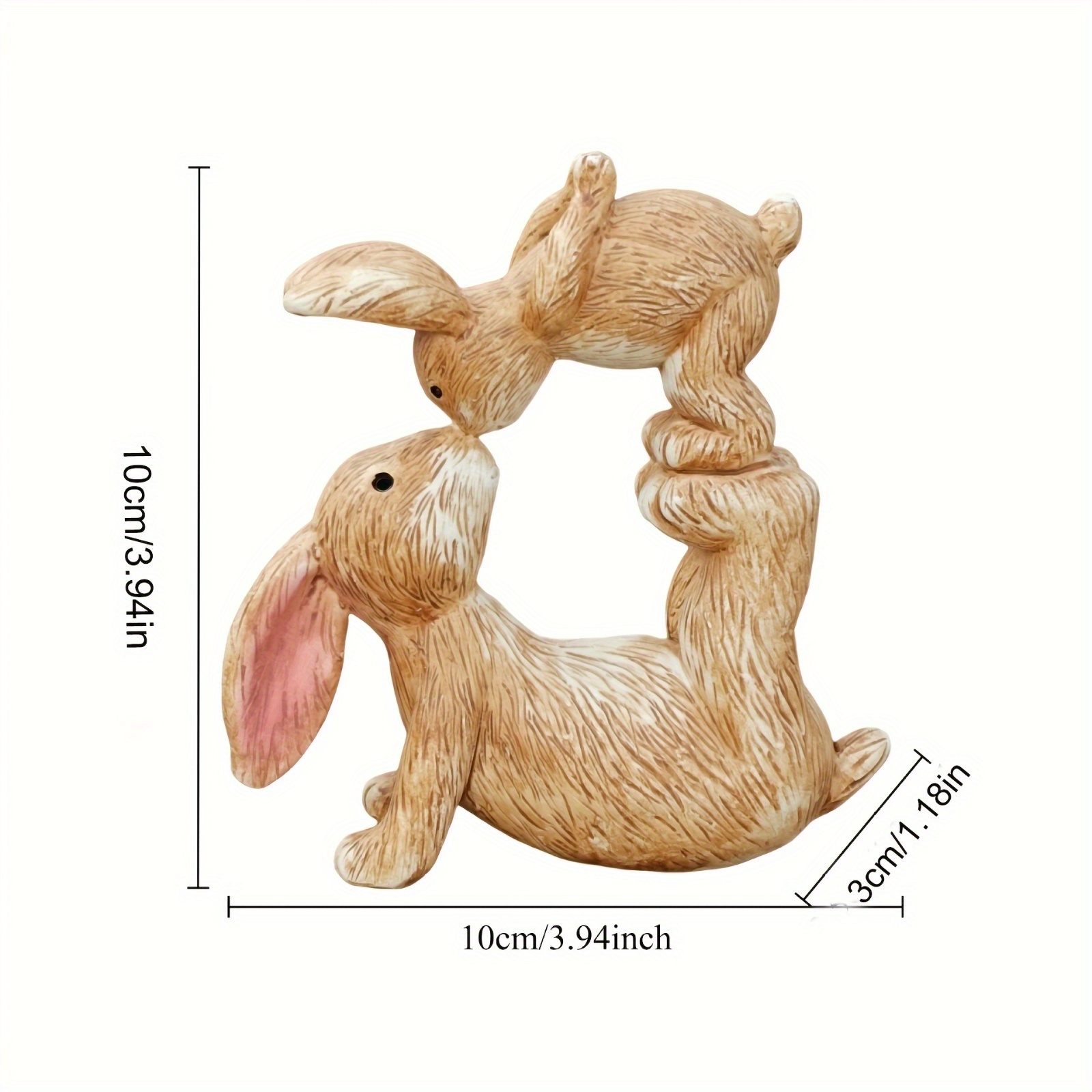 Garden Resin Kissing Bunny Sta - Bonsai Garden For Desk ulasan dan harga